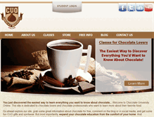 Tablet Screenshot of chocolateuniversityonline.com